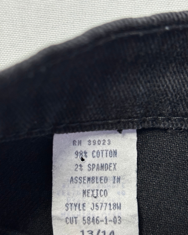 Women's Black Straight Leg Denim Jeans