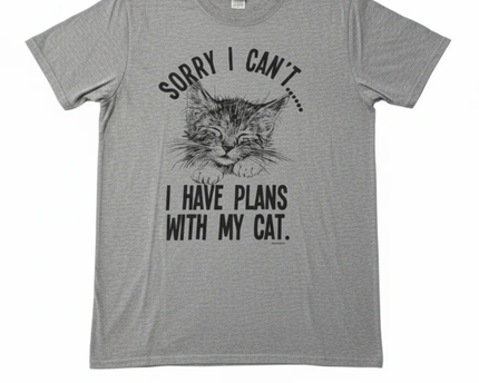 Gildan Grey Cat Lover Graphic Tee