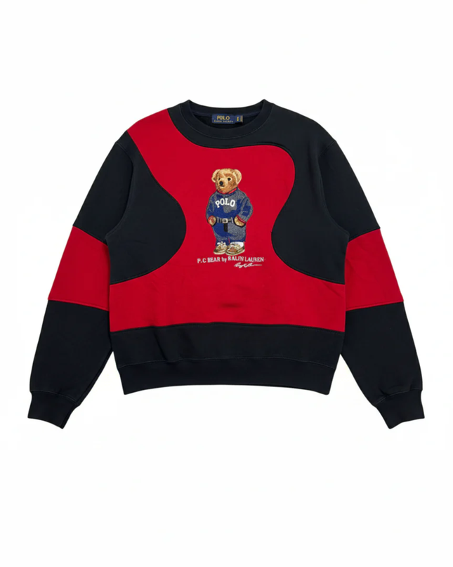 Reworked Polo Ralph Lauren Polo Bear Red/Black Sweatshirt
