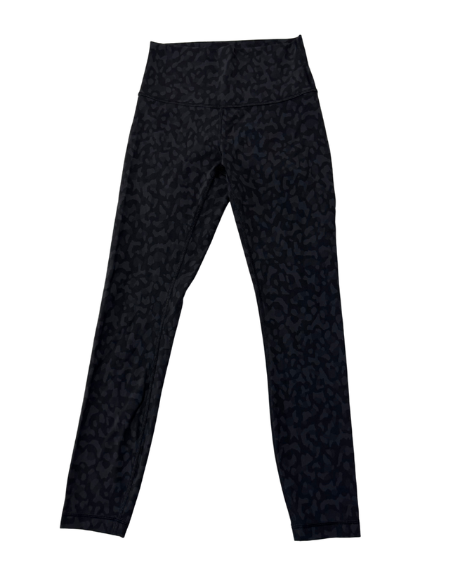 Lululemon Black Leopard Print High-Rise Leggings