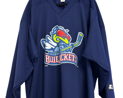 Starter Navy Blue Columbus Blue Jackets Hockey Jersey