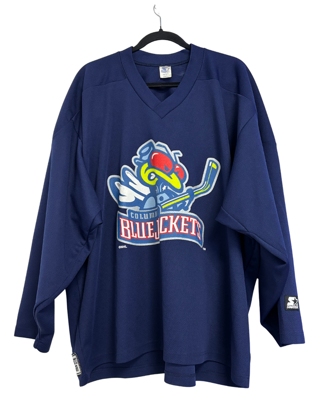 Starter Navy Blue Columbus Blue Jackets Hockey Jersey