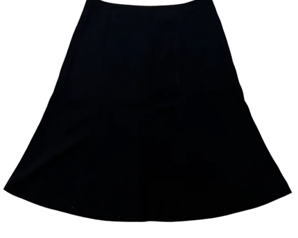 Forever 21 Contemporary Black A-Line Midi Skirt
