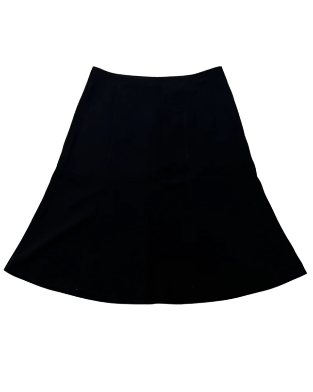 Forever 21 Contemporary Black A-Line Midi Skirt