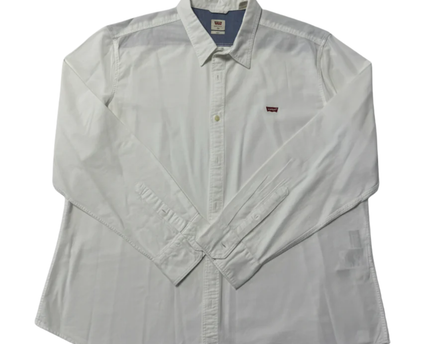 Levi's White Slim Fit Cotton Button-Down Shirt