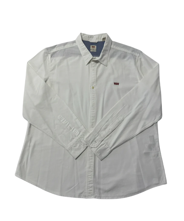 Levi's White Slim Fit Cotton Button-Down Shirt