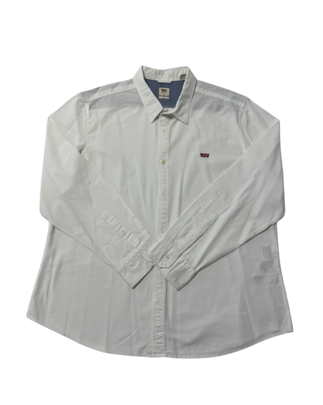 Levi's White Slim Fit Cotton Button-Down Shirt