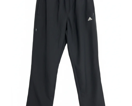 Adidas Black Athletic Zip-Pocket Track Pants