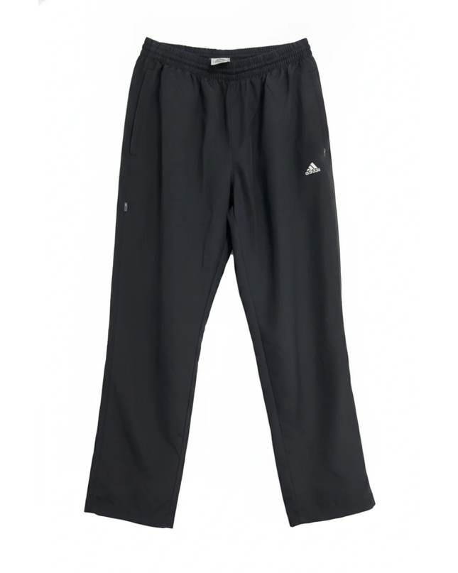Adidas Black Athletic Zip-Pocket Track Pants
