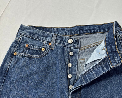 Levi's Classic Blue Straight Leg Denim Jeans