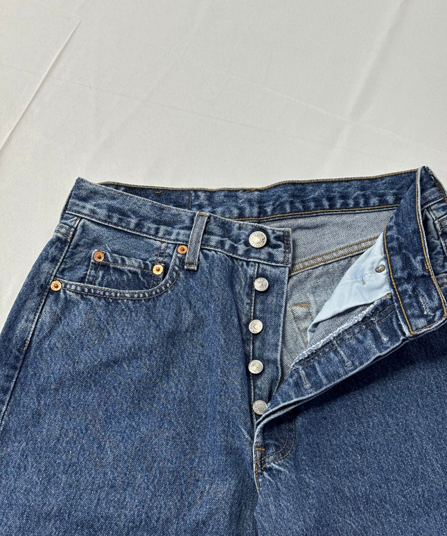 Levi's Classic Blue Straight Leg Denim Jeans