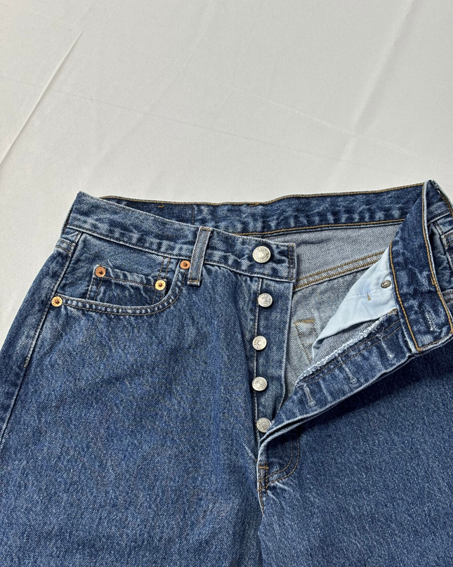 Levi's Classic Blue Straight Leg Denim Jeans