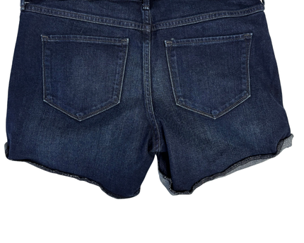 Abercrombie & Fitch Dark Blue Cuffed Denim Shorts