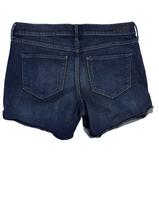 Abercrombie & Fitch Dark Blue Cuffed Denim Shorts