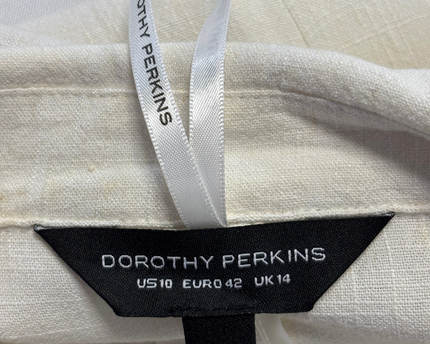 Dorothy Perkins Off-white Belted Blazer