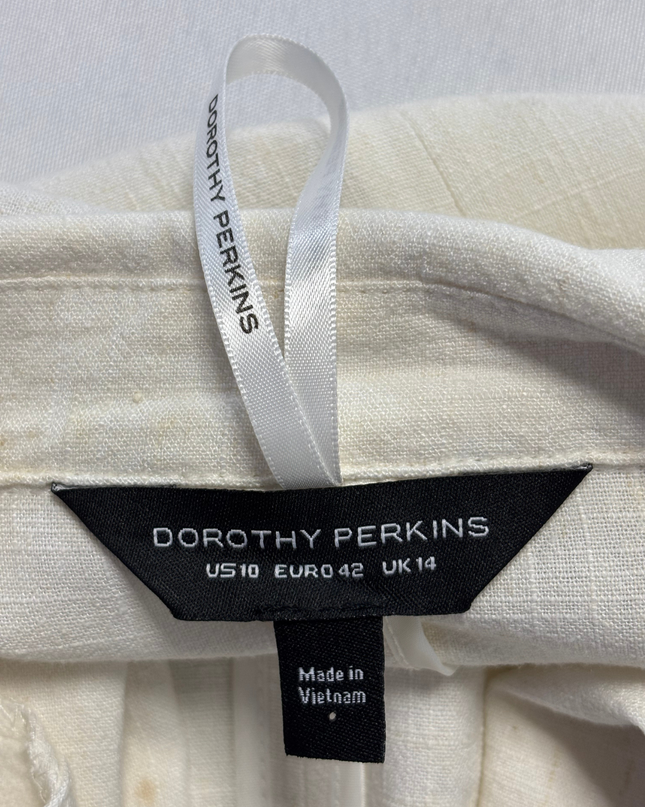 Dorothy Perkins Off-white Belted Blazer