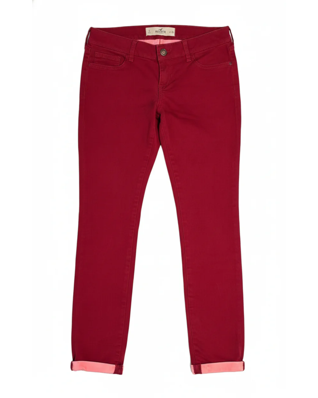 Hollister Red Stretch Skinny Pants
