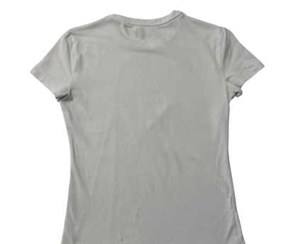 Abercrombie & Fitch White A&F Essentials Baby Tee