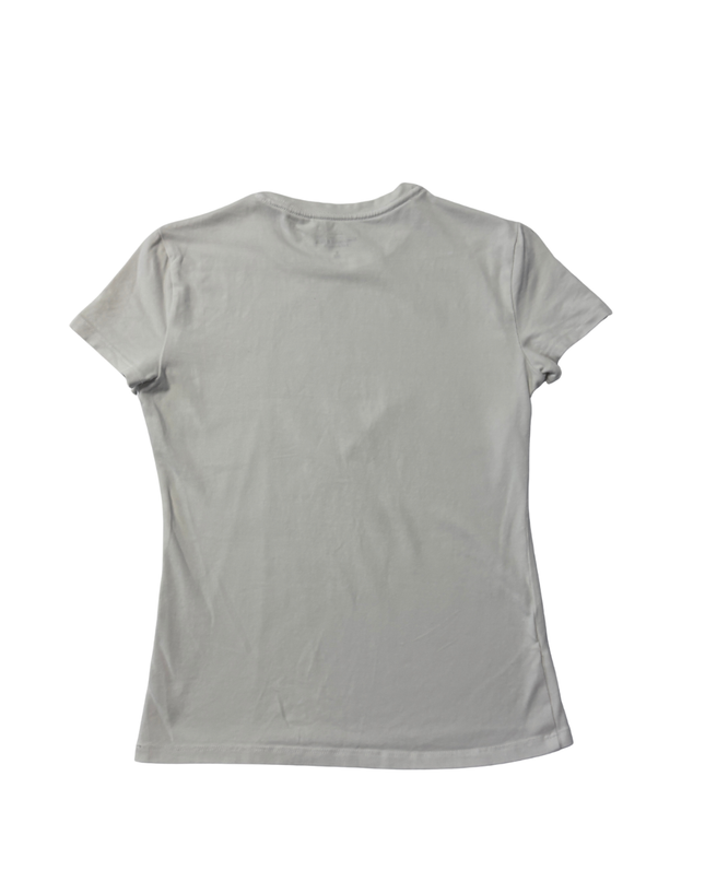 Abercrombie & Fitch White A&F Essentials Baby Tee