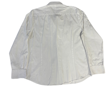 Massimo Dutti Classic White Long Sleeve Button-Down Shirt