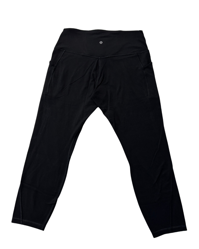 Lululemon Black Fast and Free High-Rise Crop Leggings