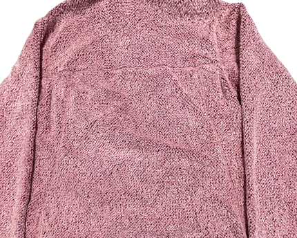 Patagonia Pink High-Pile Fleece Snap-T Pullover Sweatshirt
