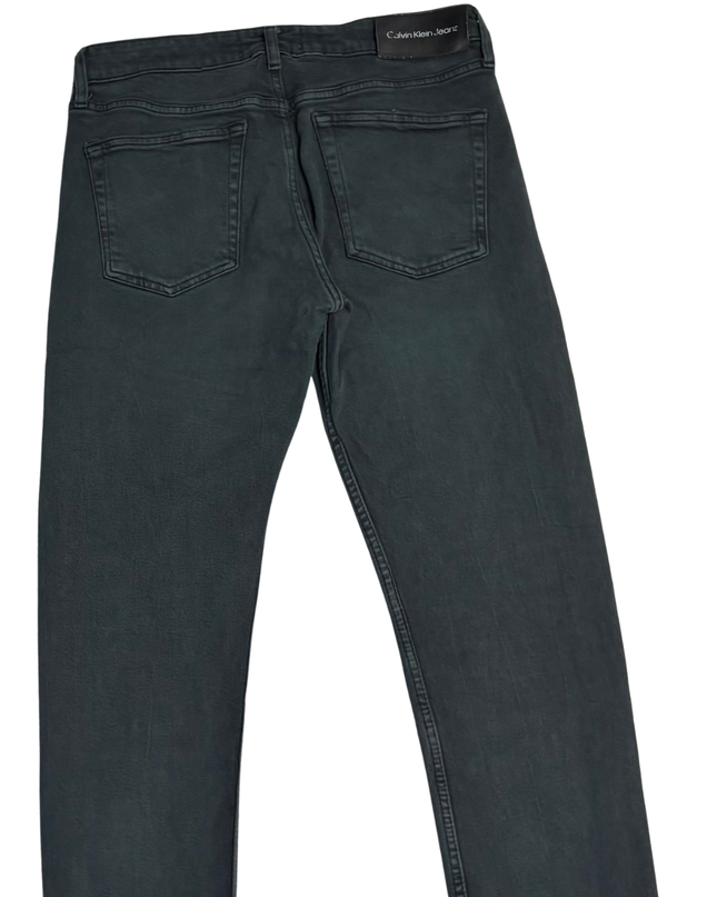 Calvin Klein Jeans Black Washed Straight Leg Jeans