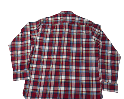 Tommy Hilfiger Red/White/Blue Plaid Custom Fit Shirt