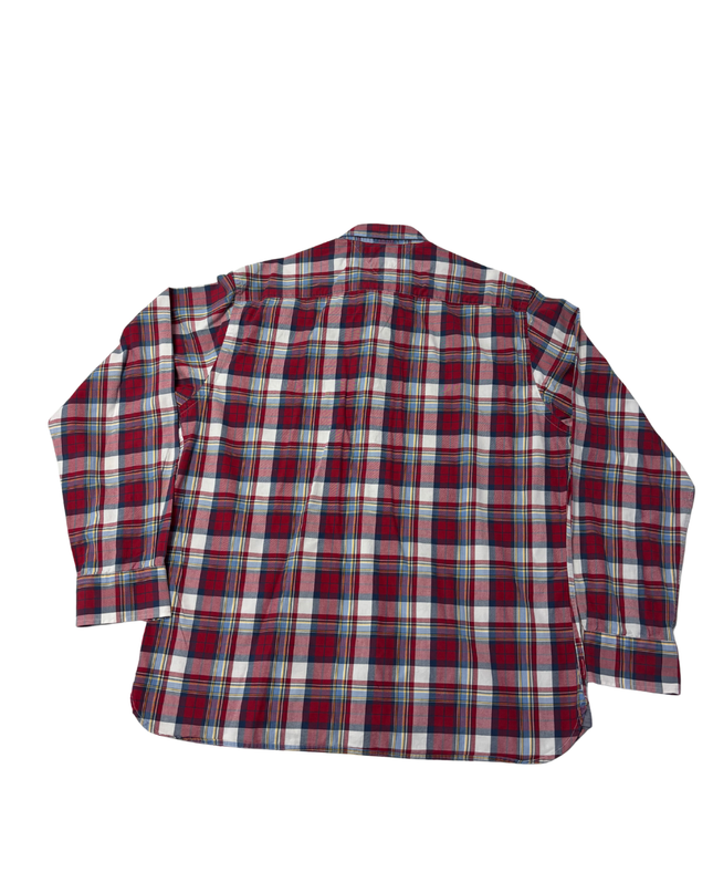Tommy Hilfiger Red/White/Blue Plaid Custom Fit Shirt