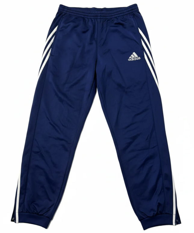 Adidas Navy Blue Three-Stripe Men's Track Pants