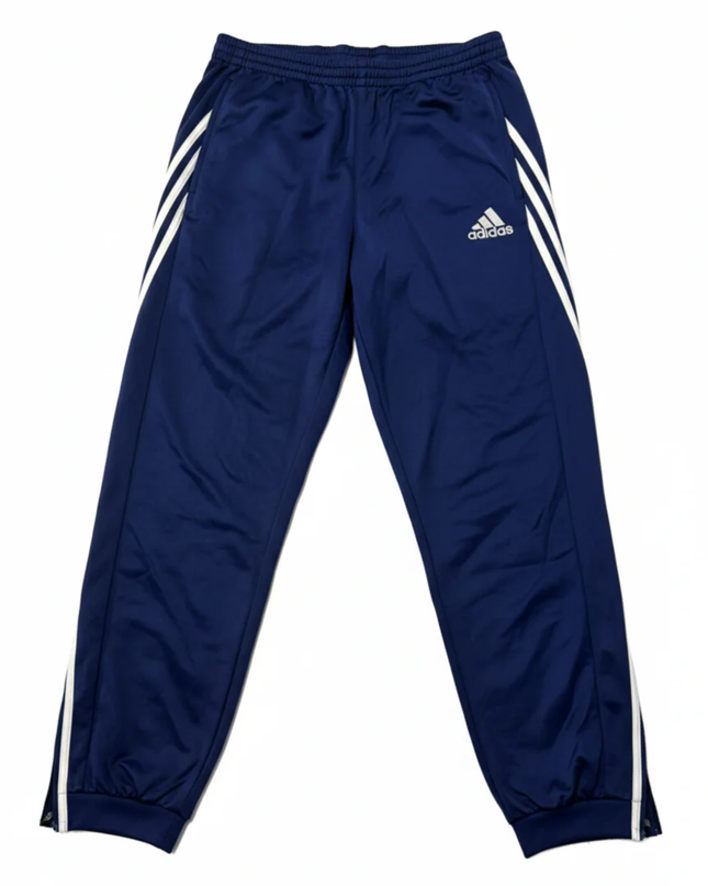 Adidas Navy Blue Three-Stripe Men's Track Pants