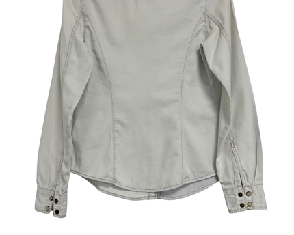 New Look Off-White Western Style Denim Shirt