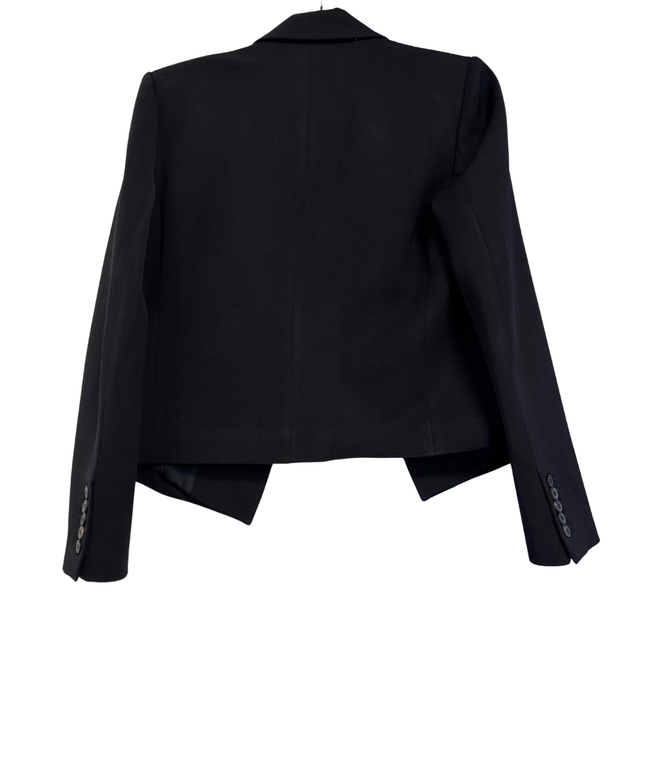 Zara Black Cropped Tailored Blazer