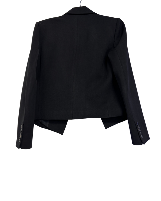 Zara Black Cropped Tailored Blazer