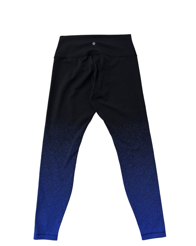 Lululemon Black and Blue Ombre High-Rise Activewear Leggings