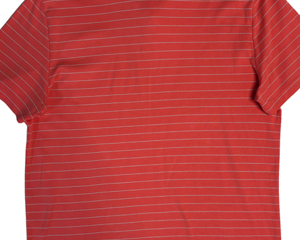 Calvin Klein Coral Striped Polo Shirt