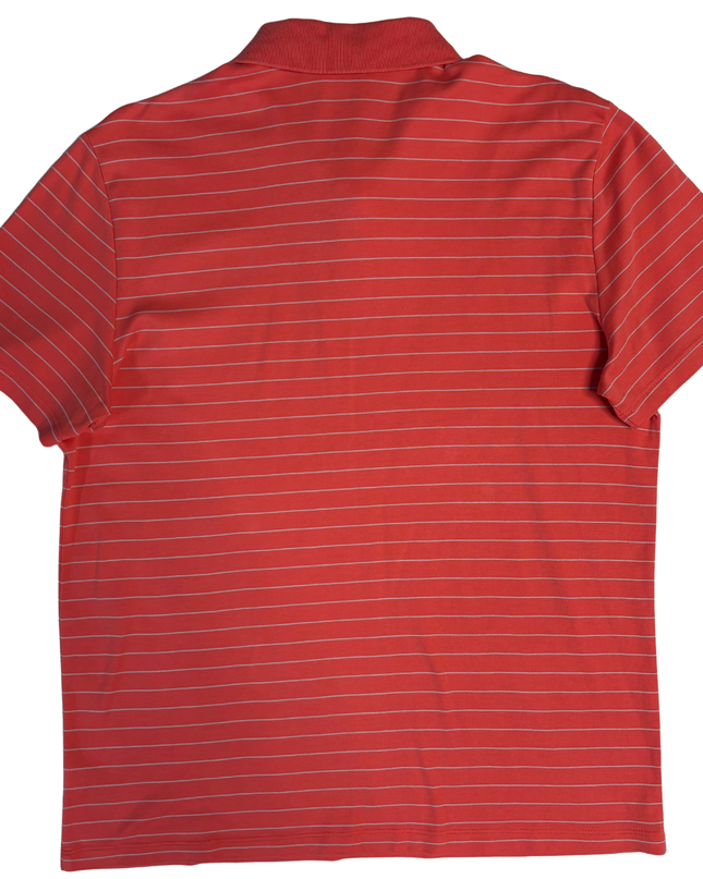 Calvin Klein Coral Striped Polo Shirt