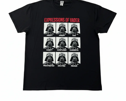 Star Wars Black Expressions of Vader Graphic Tee