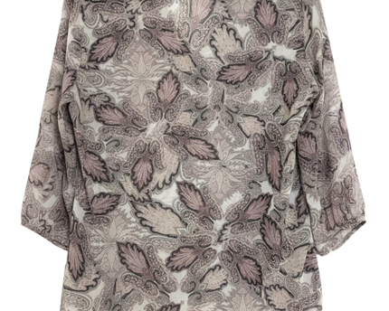 Wallis Multi-color Paisley Print V-Neck Blouse