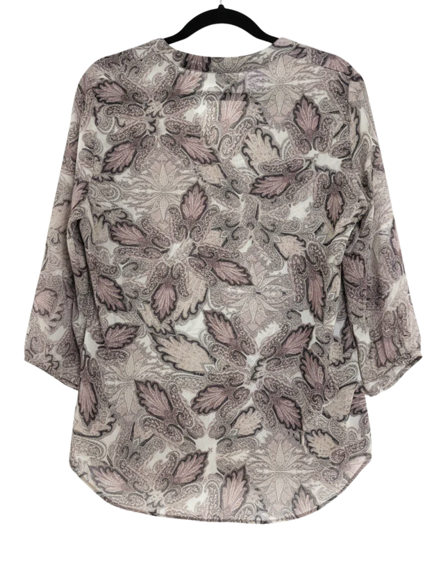 Wallis Multi-color Paisley Print V-Neck Blouse