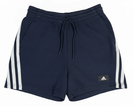 Adidas Navy Three-Stripe Athletic Training Shorts