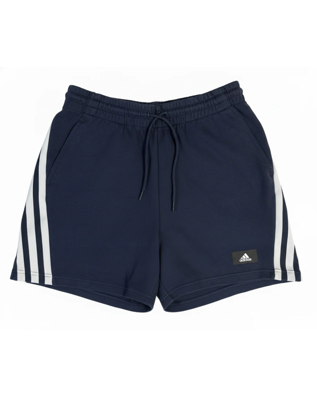 Adidas Navy Three-Stripe Athletic Training Shorts
