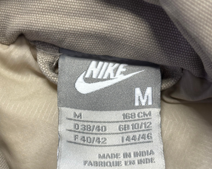 Nike Tan Faux Fur Trimmed Hooded Bomber Jacket