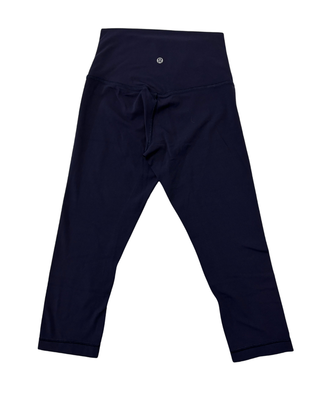 Lululemon Navy Blue High-Rise Cropped Performance Leggings