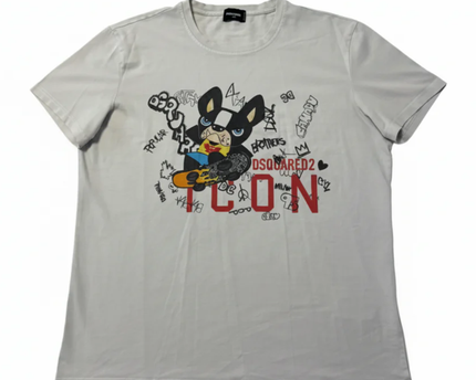 DSQUARED2 Grey Graphic Tee