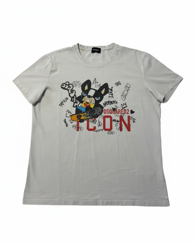 DSQUARED2 Grey Graphic Tee