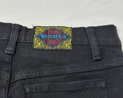 WATCH L.A. Black Straight Leg Jeans