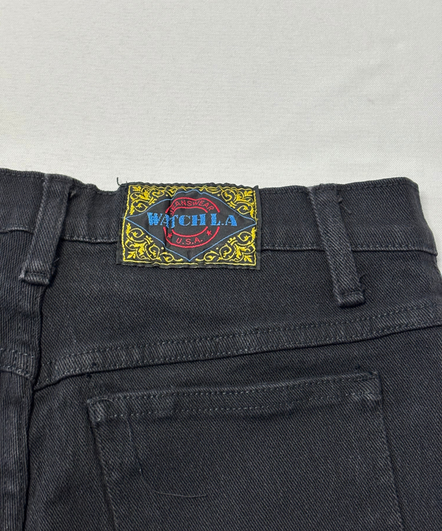 WATCH L.A. Black Straight Leg Jeans