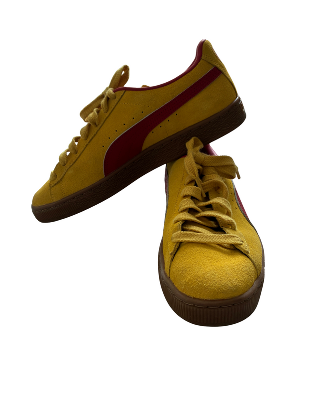 Puma Suede Classic XXI Sneakers | Yellow & Red Gum Sole | EU 42