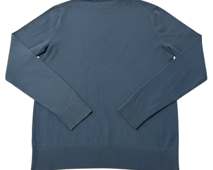 Hilfiger Denim Blue V-Neck Cotton Blend Sweater